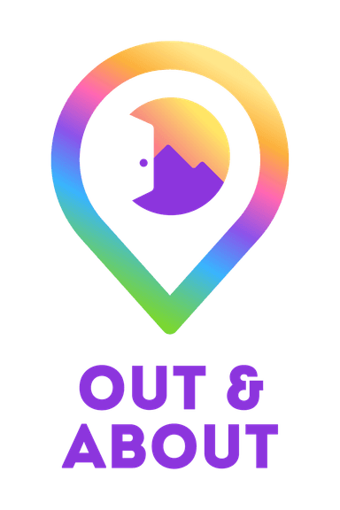 out and about logo